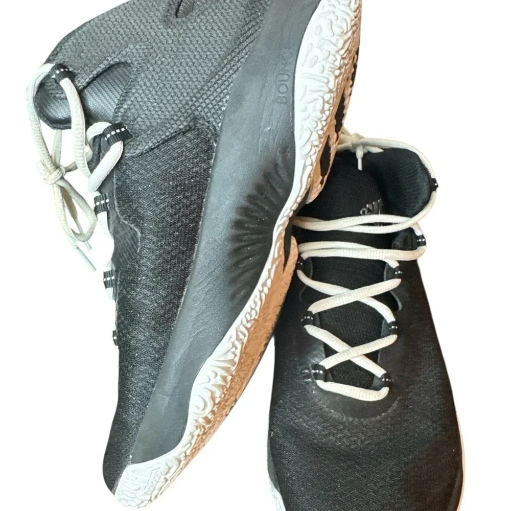 Adidas Black and White Athletic Shoes
